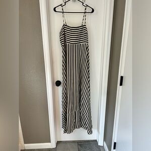 Cupshe Black and White Striped Dress